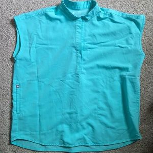 Limited Edition Aqua Figs scrub top